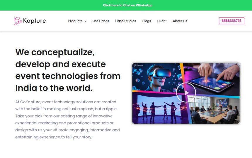 Gokapture homepage