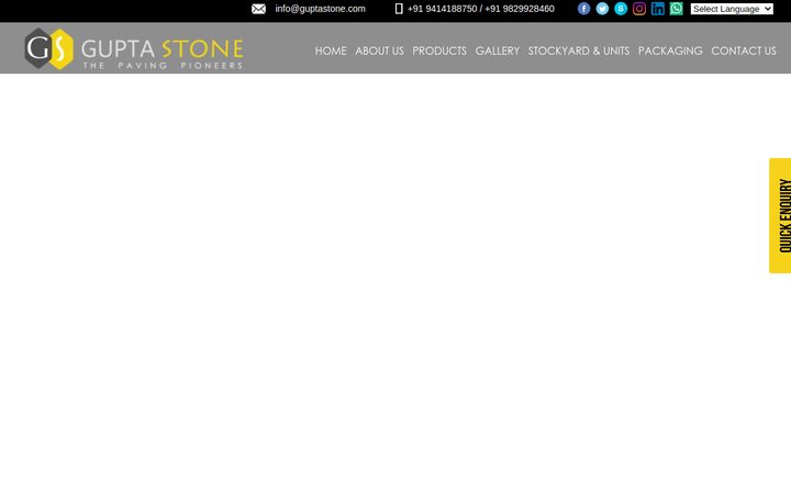 Gupta Stone website