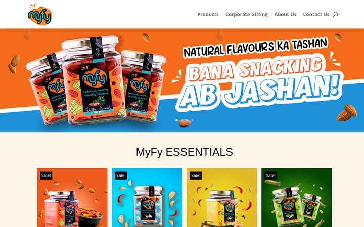 MyFy Snacks website