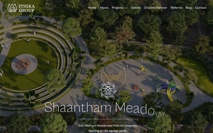 Shaantham Meadows website
