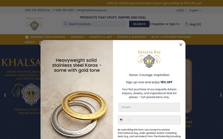 The Khalsa Raj website