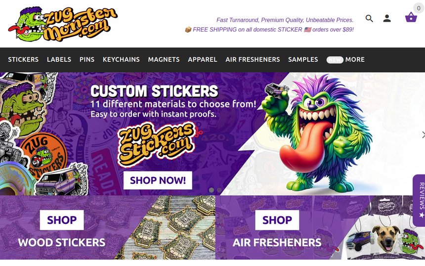 Zugmonster homepage
